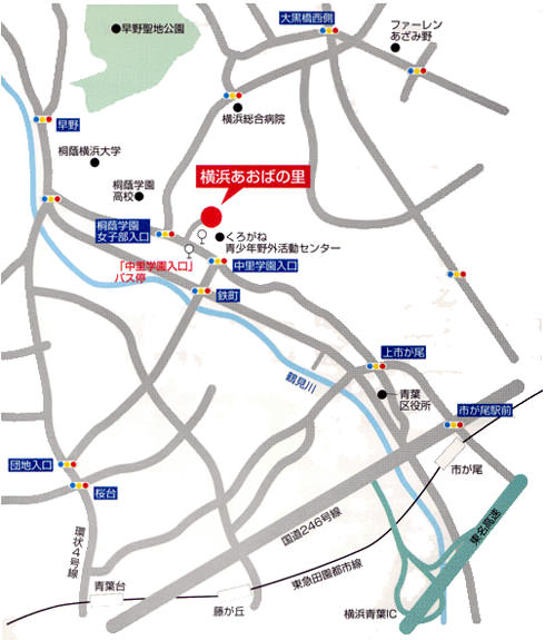 横浜あおばの里地図