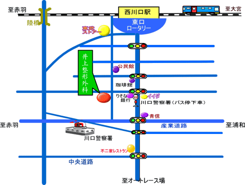 井上整形外科地図
