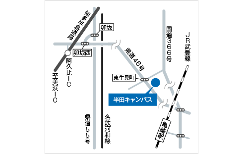 日本福祉大学地図